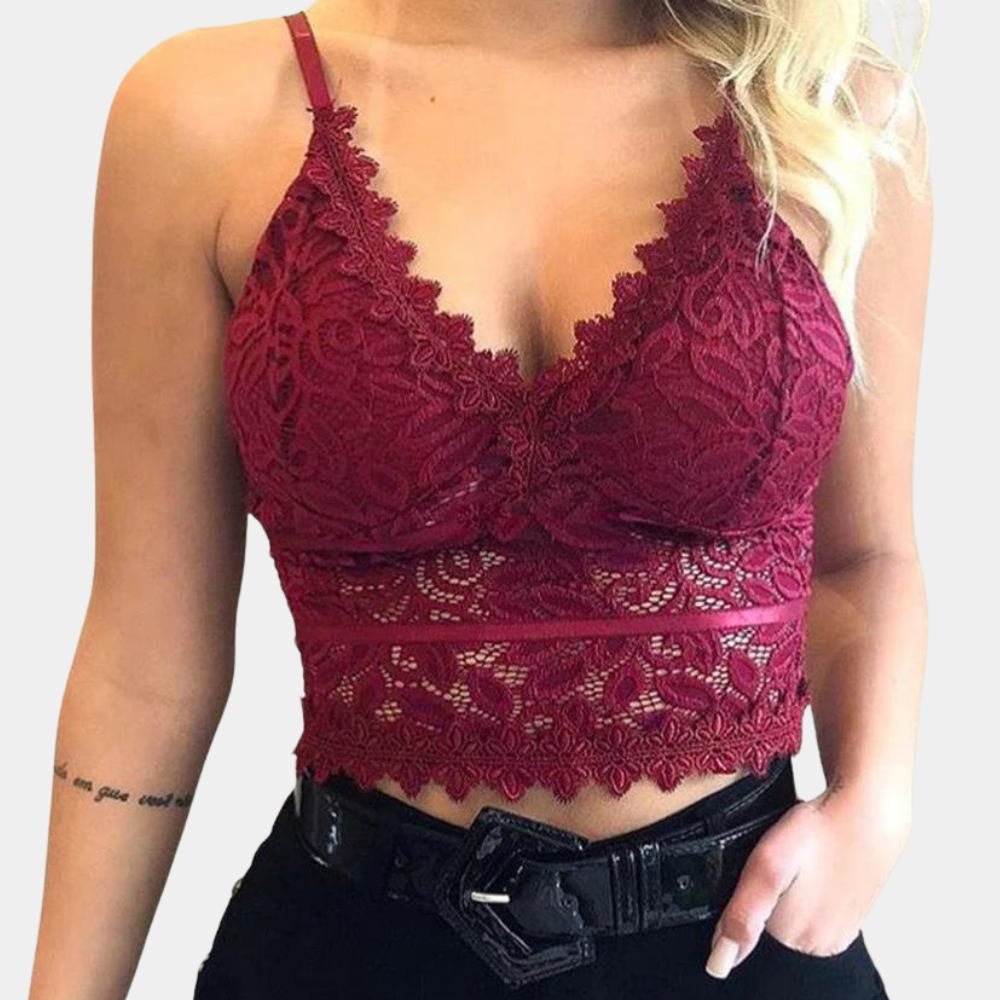 Luna – Lace Bralette Crop Top