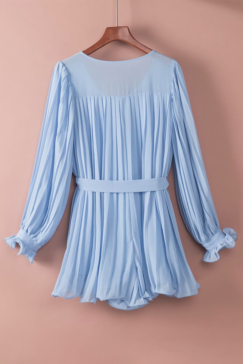 ARIELLA – Elegant Long Sleeve Chiffon Dress