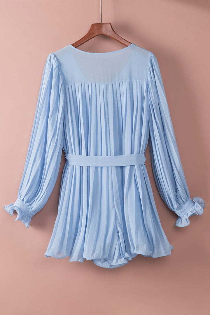 ARIELLA – Elegant Long Sleeve Chiffon Dress