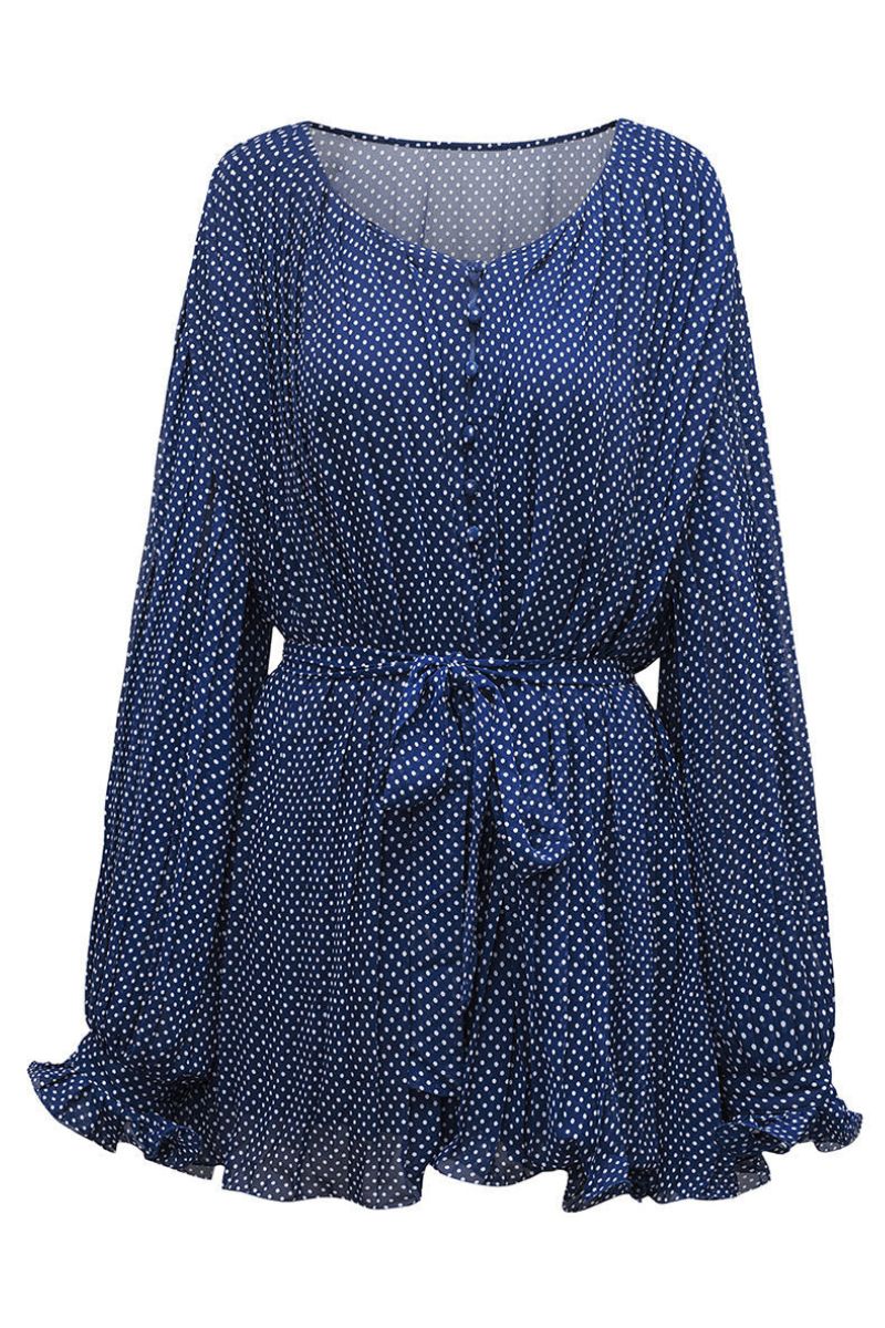 ARIELLA – Elegant Long Sleeve Chiffon Dress