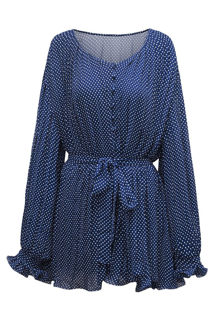 ARIELLA – Elegant Long Sleeve Chiffon Dress