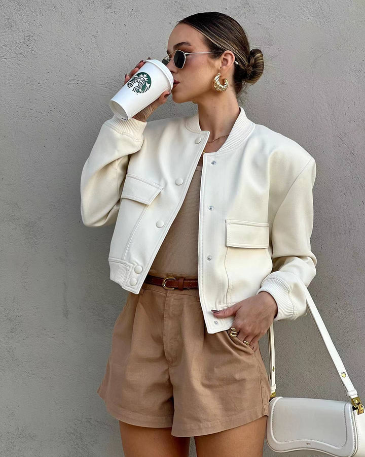 Livia – Cropped Streetstyle Bomber Jacket
